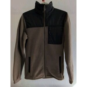 Columbia Granite Mountain Solid Overlay Full Zip Mens Jacket Brown/Tan & Gray XS